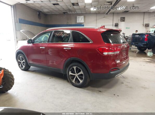 5XYPHDA52GG139706 2016 KIA SORENTO Red Սալոնի 360 աստիճան տեսք