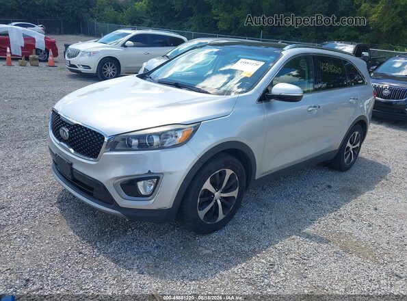 5XYPHDA53GG081895 2016 KIA SORENTO Silver Vista tres cuartos delantera izquierda