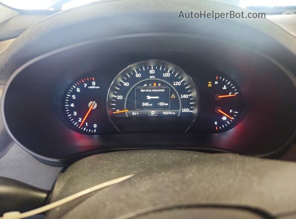 5XYPHDA53HG270130 2017 KIA SORENTO Желто-коричневый Вид щитка приборов