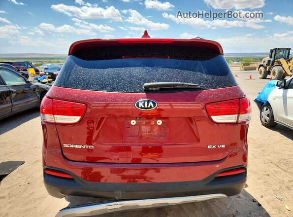 5XYPHDA53HG313591 2017 KIA SORENTO Maroon Vista trasera