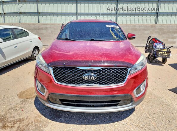 5XYPHDA53HG313591 2017 KIA SORENTO Maroon Vista frontal