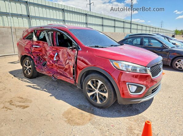 5XYPHDA53HG313591 2017 KIA SORENTO Maroon Delantero derecho