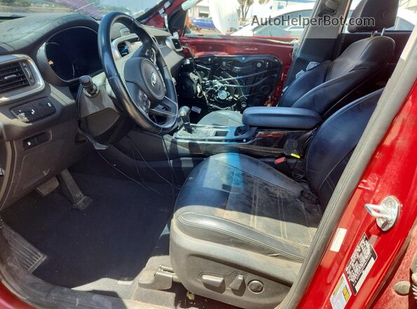 5XYPHDA53HG313591 2017 KIA SORENTO Maroon Vista interior delantera