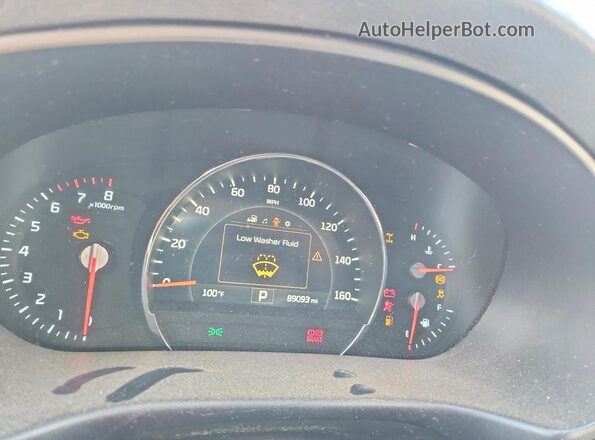 5XYPHDA53HG313591 2017 KIA SORENTO Maroon Vista del cuadro de instrumentos