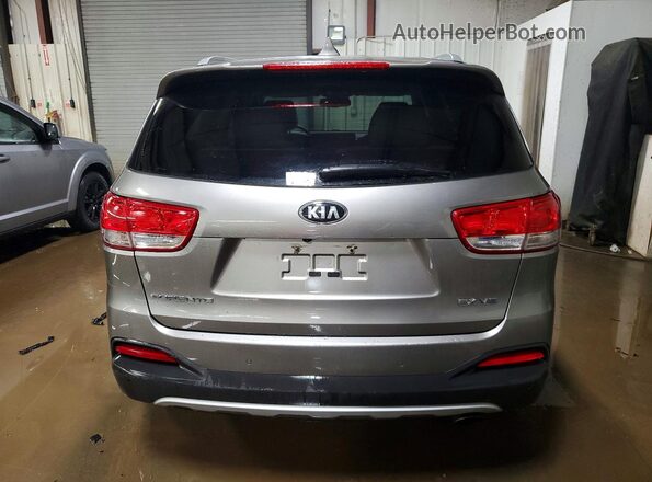 5XYPHDA54GG021527 2016 KIA SORENTO Gray Вид ззаду