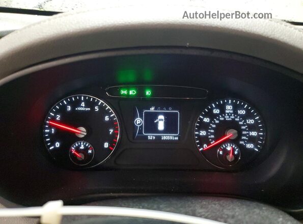 5XYPHDA54GG021527 2016 KIA SORENTO Gray Вид щитка приладів