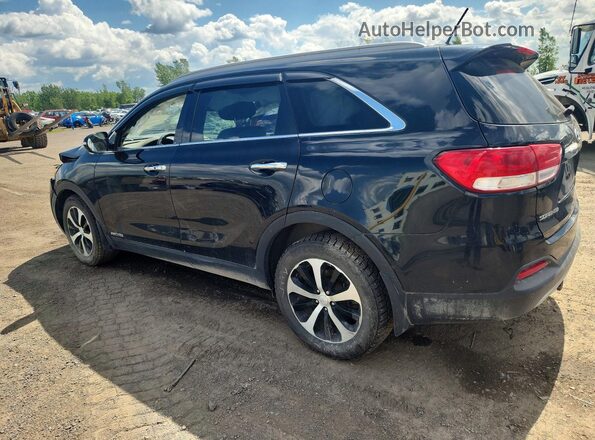 5XYPHDA55GG009841 2016 KIA SORENTO Black Tył lewy