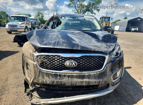 5XYPHDA55GG009841 2016 KIA SORENTO Black Widok z przodu