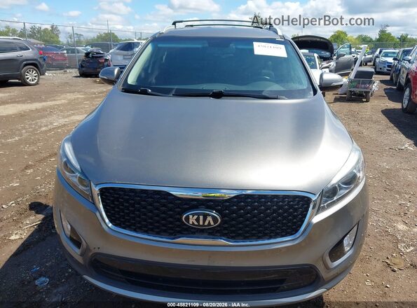5XYPHDA56GG114727 2016 KIA SORENTO Gray Front view