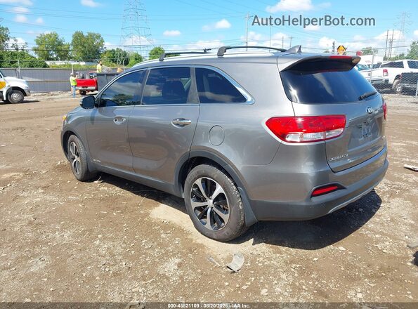 5XYPHDA56GG114727 2016 KIA SORENTO Gray Rear left