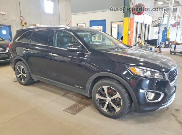 5XYPHDA56HG234688 2017 KIA SORENTO Black Передня права чверть
