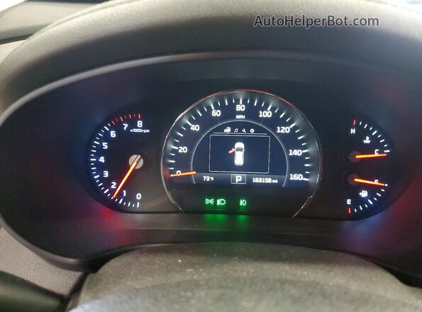 5XYPHDA56HG234688 2017 KIA SORENTO Black Вид щитка приладів