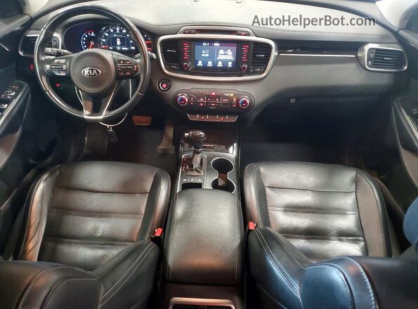5XYPHDA56HG234688 2017 KIA SORENTO Black Вид панелі приладів