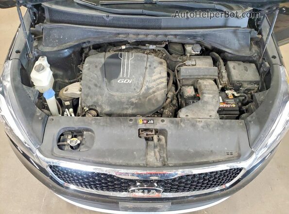 5XYPHDA56HG234688 2017 KIA SORENTO Black Вид підкапотного простору