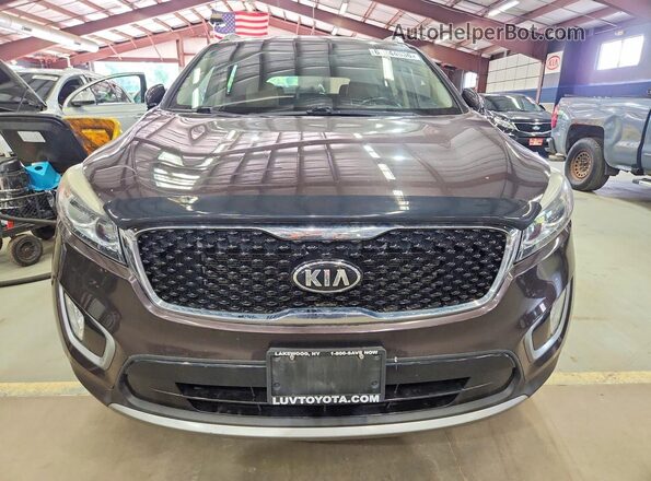 5XYPHDA56JG362578 2018 KIA SORENTO Brown Widok z przodu