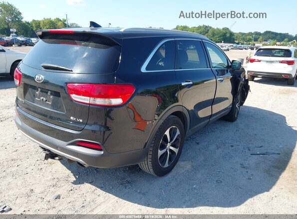5XYPHDA57GG114316 2016 KIA SORENTO Черный Задняя правая четверть