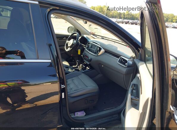 5XYPHDA57GG114316 2016 KIA SORENTO Черный Вид салона спереди