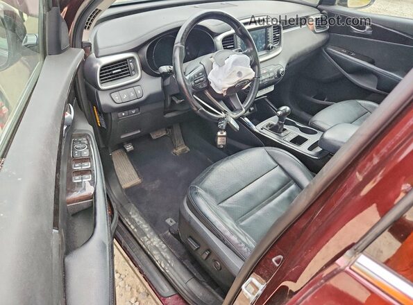 5XYPHDA57GG181093 2016 KIA SORENTO Maroon Вид панелі приладів