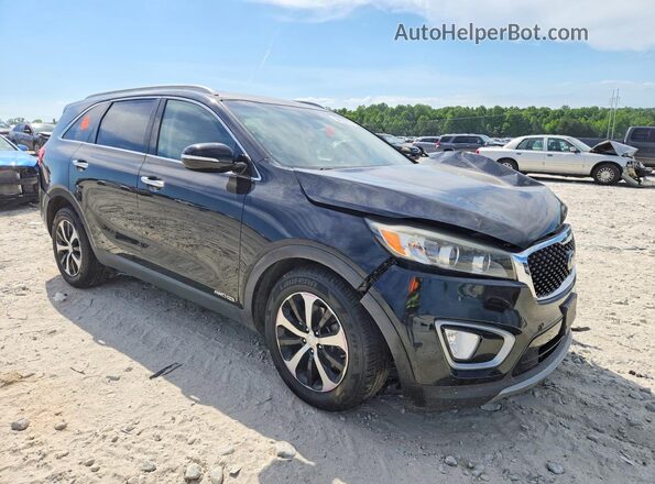 5XYPHDA58GG166974 2016 KIA SORENTO Black Delantero derecho