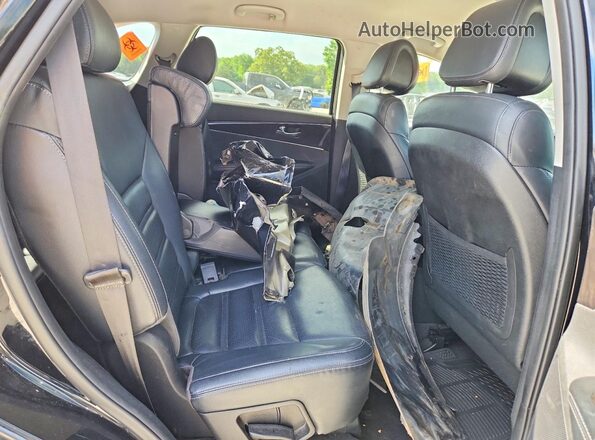 5XYPHDA58GG166974 2016 KIA SORENTO Black Vista de los asientos traseros
