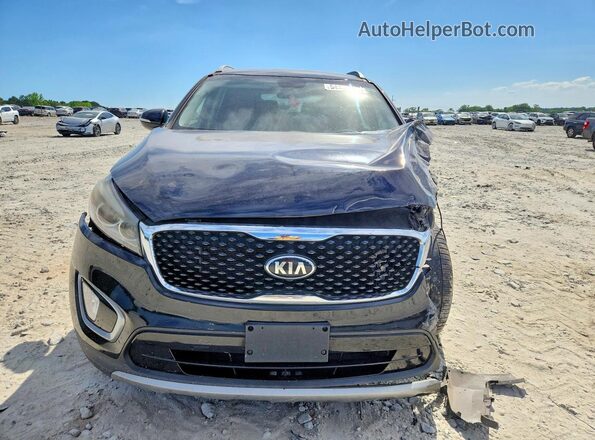 5XYPHDA58GG166974 2016 KIA SORENTO Black Vista frontal