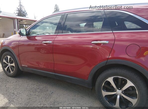 5XYPHDA58GG176243 2016 KIA SORENTO Красный Панорамный вид салона 360°