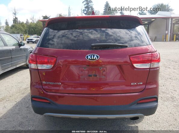 5XYPHDA58GG176243 2016 KIA SORENTO Красный 