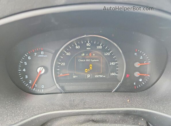 5XYPHDA58HG260225 2017 KIA SORENTO White Widok zestawu wskaźników