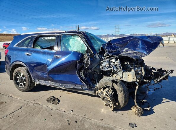 5XYPHDA58HG303462 2017 KIA SORENTO Синий Передняя правая четверть