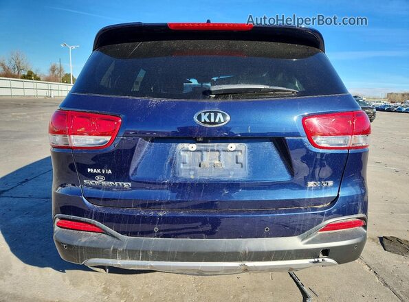 5XYPHDA58HG303462 2017 KIA SORENTO Синий Вид сзади