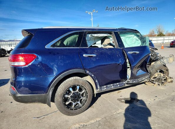 5XYPHDA58HG303462 2017 KIA SORENTO Синий Задняя правая четверть