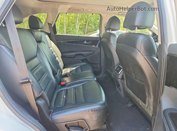 5XYPHDA58JG391788 2018 KIA SORENTO White Rear seats view