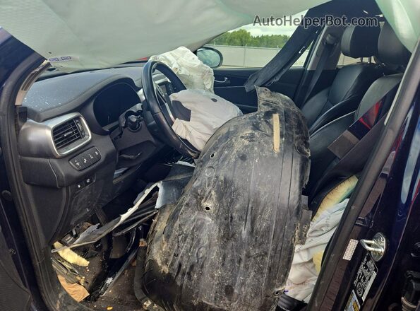 5XYPHDA58LG633286 2020 KIA SORENTO Синий Вид салона спереди