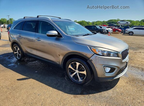 5XYPHDA59JG417976 2018 KIA SORENTO Серый Передняя правая четверть