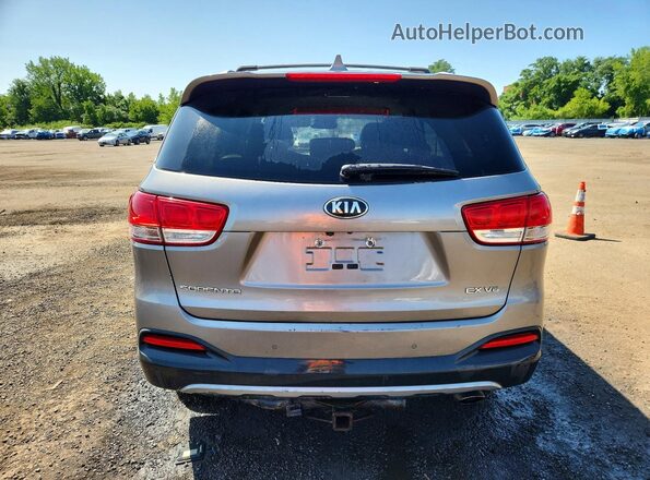 5XYPHDA59JG417976 2018 KIA SORENTO Серый Вид сзади