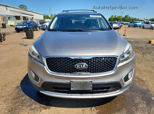 5XYPHDA59JG417976 2018 KIA SORENTO Серый Вид спереди