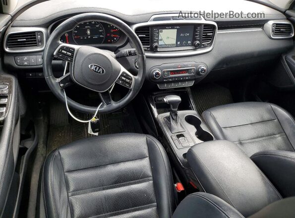 5XYPHDA5XKG478769 2019 KIA SORENTO Burgundy Dashboard view