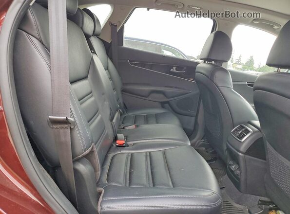 5XYPHDA5XKG478769 2019 KIA SORENTO Burgundy Rear interior view