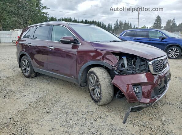 5XYPHDA5XKG478769 2019 KIA SORENTO Burgundy Front right