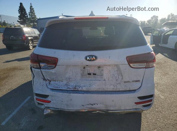 5XYPK4A17GG053368 2016 KIA SORENTO White Rear view