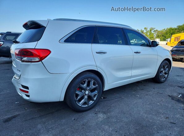 5XYPK4A54GG185216 2016 KIA SORENTO White Tył prawy