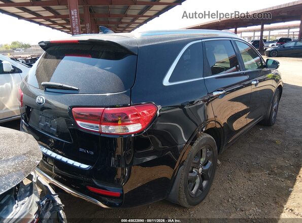 5XYPK4A56GG088826 2016 KIA SORENTO Black Trasero derecho