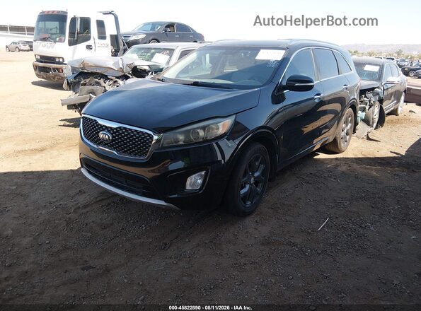 5XYPK4A56GG088826 2016 KIA SORENTO Black Vista tres cuartos delantera izquierda
