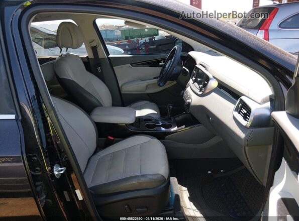 5XYPK4A56GG088826 2016 KIA SORENTO Black Vista interior delantera