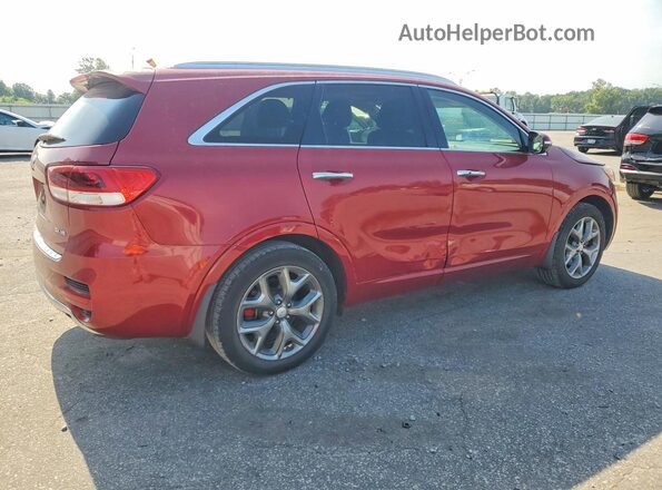 5XYPK4A58GG018566 2016 KIA SORENTO Red Tył prawy