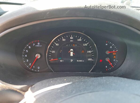5XYPK4A58GG018566 2016 KIA SORENTO Red Widok zestawu wskaźników