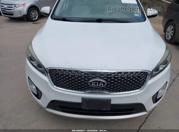 5XYPK4A58GG080775 2016 KIA SORENTO White წინა ხედი