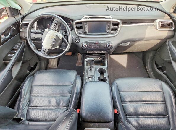 5XYPKDA50HG317695 2017 KIA SORENTO Red Dashboard view