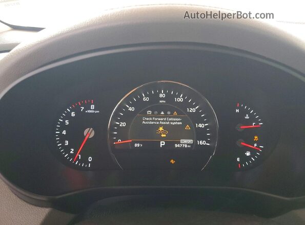 5XYPKDA50KG478944 2019 KIA SORENTO Белый Вид щитка приборов