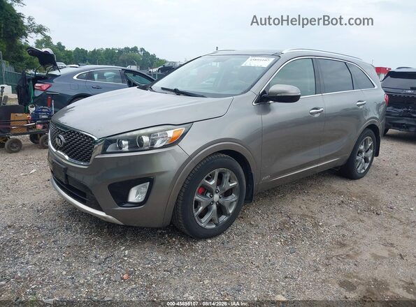 5XYPKDA52GG010690 2016 KIA SORENTO Gray წინა მარცხენა ხედი სამი მეოთხედიდან